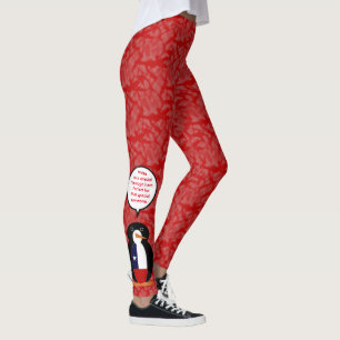 Chilenischer Fahnen-Feiertag Ms. Penguin Sprechend Leggings