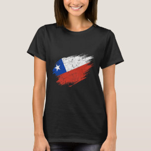 Chilenischer Fußballfan zerfetzte Flagge Nationals T-Shirt