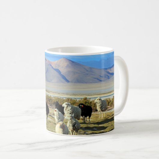 chilenisches Schaf Kaffeetasse (VorderseiteRechts)