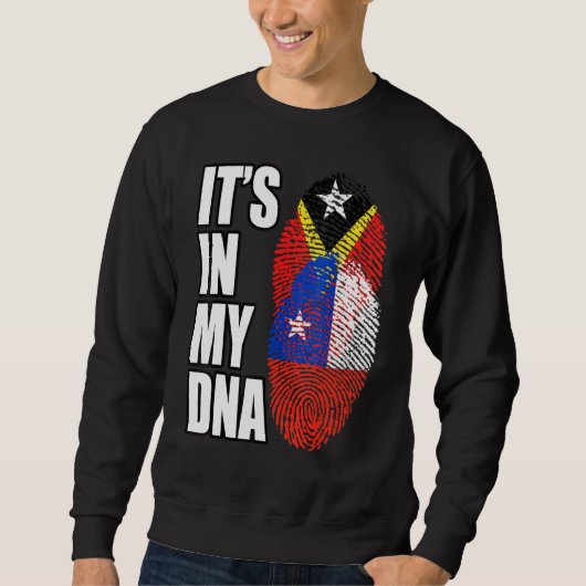 chilenisches und timorisches DNA-Flaggengebiet Sweatshirt (Vorderseite)