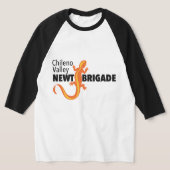 Chileno Valley Newt Brigade Baseball T - Shirt (Ablage )