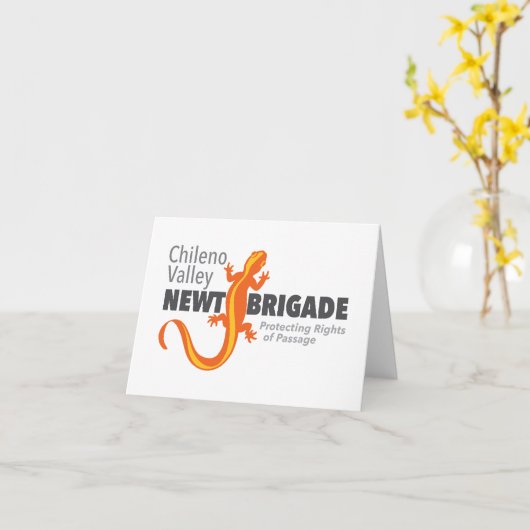 Chileno Valley Newt Brigade Karte (Gelbe Blume)