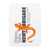 Chileno Valley Newt Brigade Magnet (Vertikal)