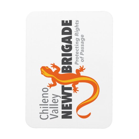 Chileno Valley Newt Brigade Magnet (Vertikal)
