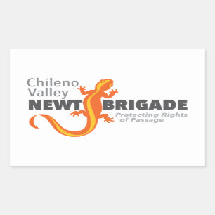 Chileno Valley Newt Brigade Rechteckiger Aufkleber