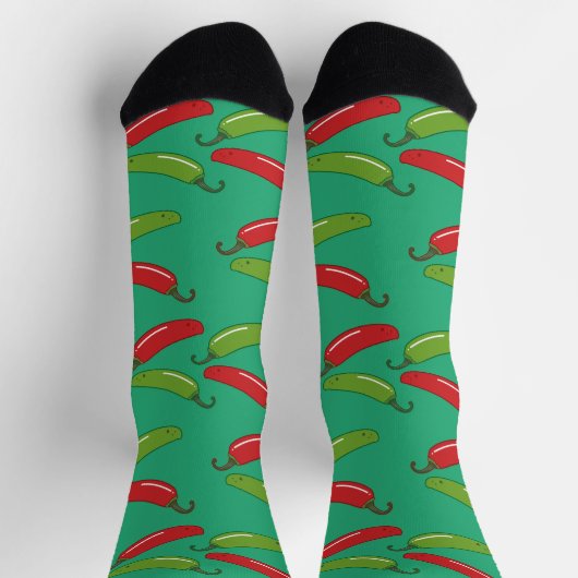 Chiles Serrano Socken (Oben)