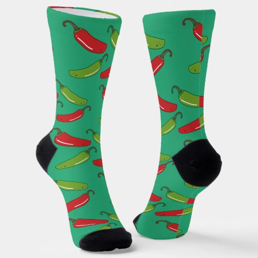 Chiles Serrano Socken (Gewinkelt)