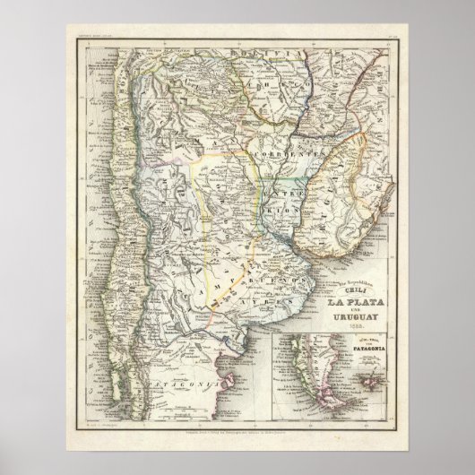 Chili, Argentinien, Südamerika Poster (Vorne)