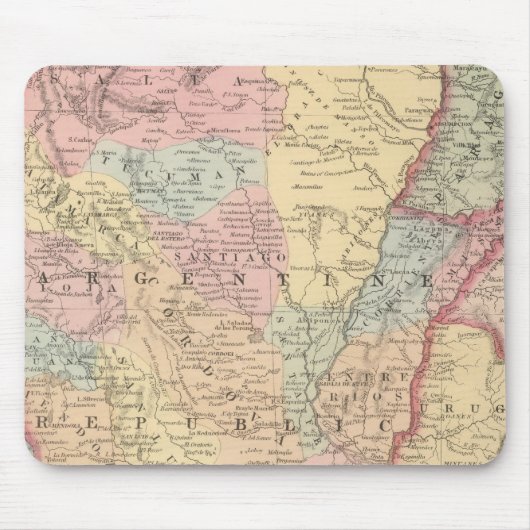 Chili, Argentinische Republik, Paraguay und Urugua Mousepad (Vorne)