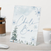 Chili Bar blue winter Babydusche Sockelschild (In SItu)