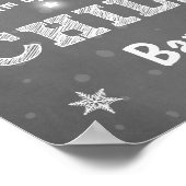 Chili Bar Schild Pink Mint Winter Schneeflocken Ch (Ecke)