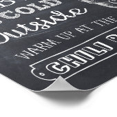 Chili-Bar-Schild Poster (Ecke)