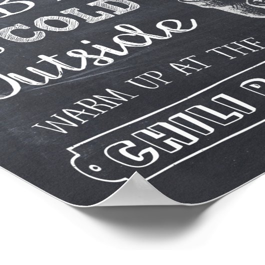 Chili Bar Sign Poster (Ecke)