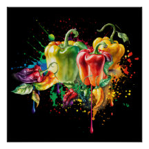 Chili & Bell Paprikaschoten Spritzer Art