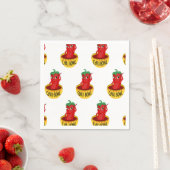 Chili Bowl Cartoon Zeichne Muster Serviette (Beispiel)