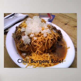 Chili-Burger-Plakat Poster
