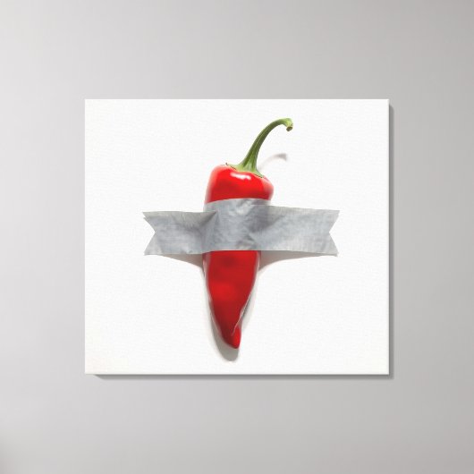 Chili-Canvas mit Duckband Leinwanddruck (Vorderseite)