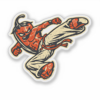 Chili Capoeira — Vintage Retro Street Fighter Aufkleber