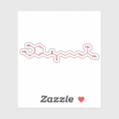 Chili Capsaicin Molekulare Chemische Formel Aufkleber (Blatt)