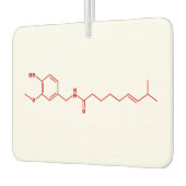 Chili Capsaicin Molekulare Chemische Formel Autolufterfrischer (Links)