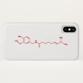 Chili Capsaicin Molekulare Chemische Formel Case-Mate iPhone Hülle (Rückseite (Horizontal))