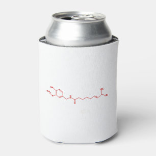 Chili Capsaicin Molekulare Chemische Formel Dosenkühler
