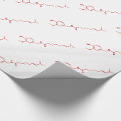 Chili Capsaicin Molekulare Chemische Formel Geschenkpapier (Ecke)