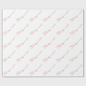 Chili Capsaicin Molekulare Chemische Formel Geschenkpapier (Flach)