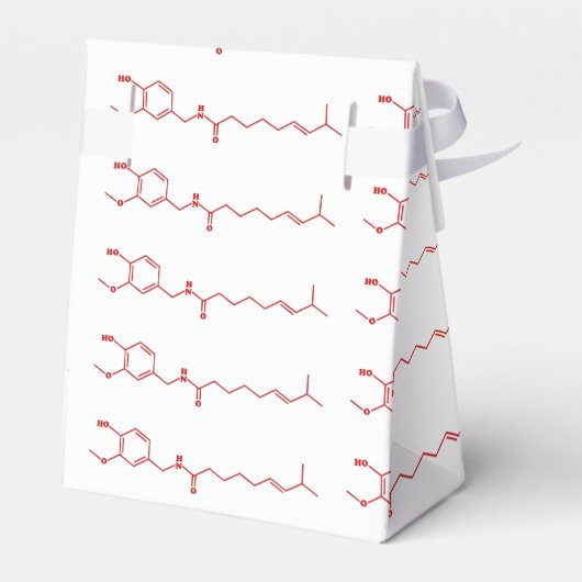 Chili Capsaicin Molekulare Chemische Formel Geschenkschachtel (Rückseite)