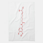 Chili Capsaicin Molekulare Chemische Formel Geschirrtuch (Vertikal)