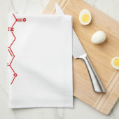 Chili-Capsaicin-molekulare chemische Formel Geschirrtuch (Viertel Falte)