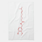 Chili-Capsaicin-molekulare chemische Formel Geschirrtuch (Vertikal)