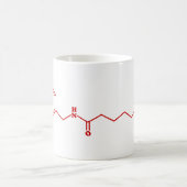 Chili Capsaicin Molekulare chemische Formel Kaffeetasse (Mittel)