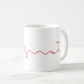 Chili Capsaicin Molekulare Chemische Formel Kaffeetasse (VorderseiteRechts)