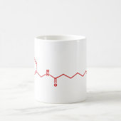 Chili Capsaicin Molekulare Chemische Formel Kaffeetasse (Mittel)