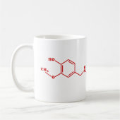 Chili Capsaicin Molekulare Chemische Formel Kaffeetasse (Links)