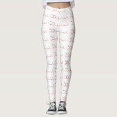 Chili Capsaicin Molekulare Chemische Formel Leggings (Vorderseite)