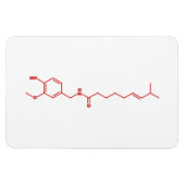 Chili Capsaicin Molekulare Chemische Formel Magnet (Horizontal)