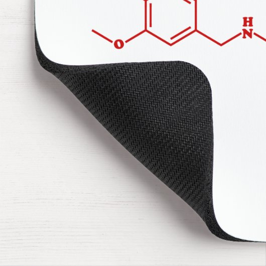 Chili Capsaicin Molekulare Chemische Formel Mousepad (Ecke)