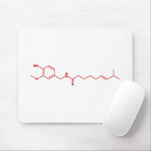 Chili Capsaicin Molekulare Chemische Formel Mousepad (Mit Mouse)