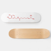 Chili Capsaicin Molekulare Chemische Formel Skateboard (Horizontal)