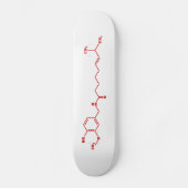 Chili Capsaicin Molekulare Chemische Formel Skateboard (Vorderseite)