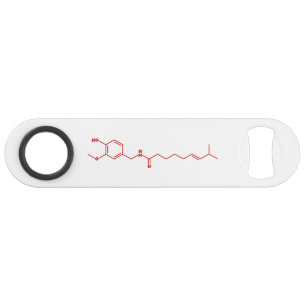 Chili Capsaicin Molekulare Chemische Formel Speed Flaschenöffner