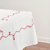 Chili Capsaicin Molekulare Chemische Formel Tischdecke (Beispiel)