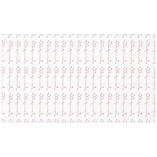 Chili-Capsaicin-molekulare chemische Formel Tischdecke (Vorderseite (Horizontal))