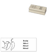 Chili-Cartoon-Abbildung Gummistempel (Stempel)