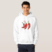 Chili-Cartoon-Abbildung Hoodie (Vorne ganz)