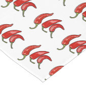 Chili-Cartoon-Abbildung Kurzer Tischläufer (Ecke)