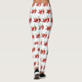Chili-Cartoon-Abbildung Leggings (Rückseite)