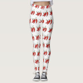 Chili-Cartoon-Abbildung Leggings (Vorderseite)